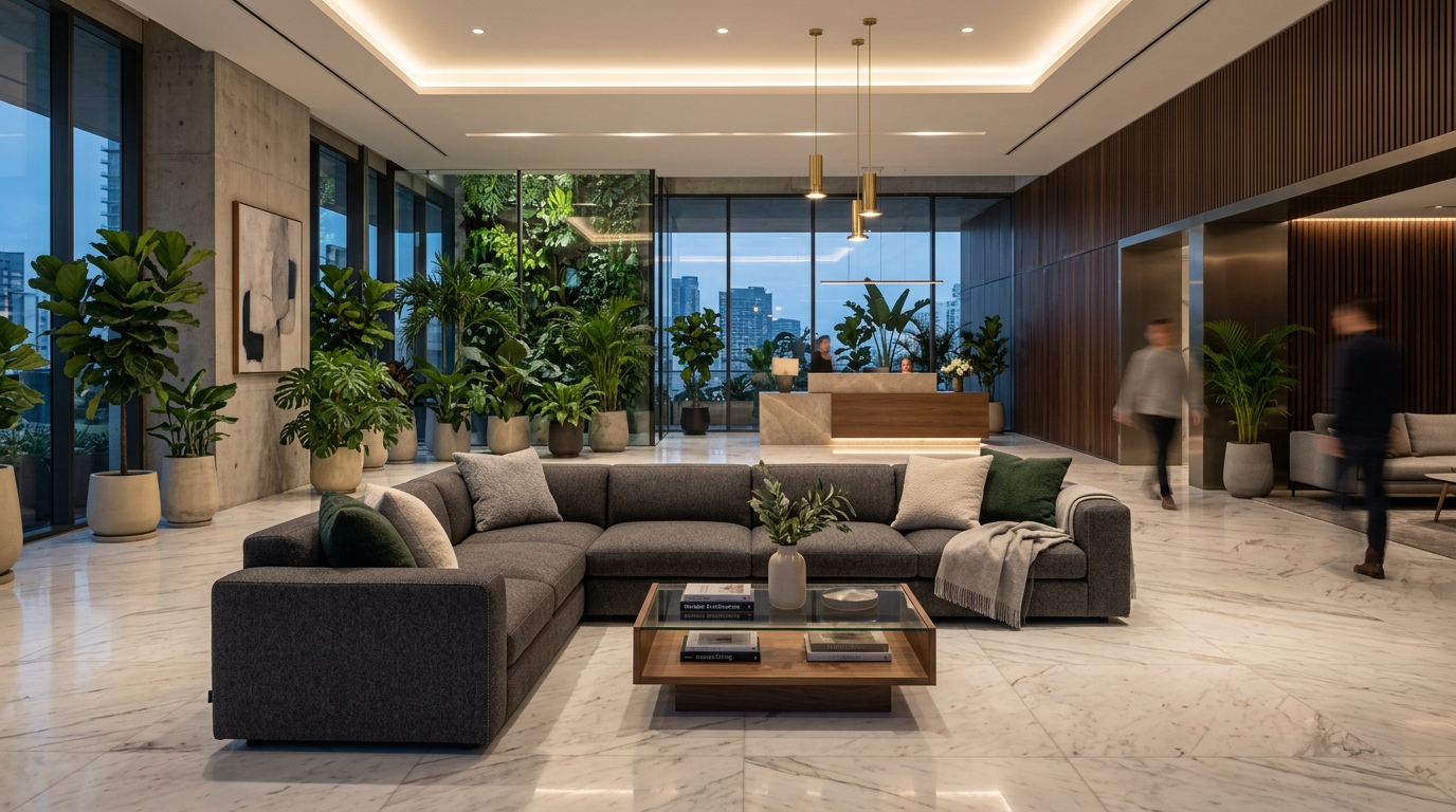 Sofa Ruang Lobby Menjadi Baru Kembali